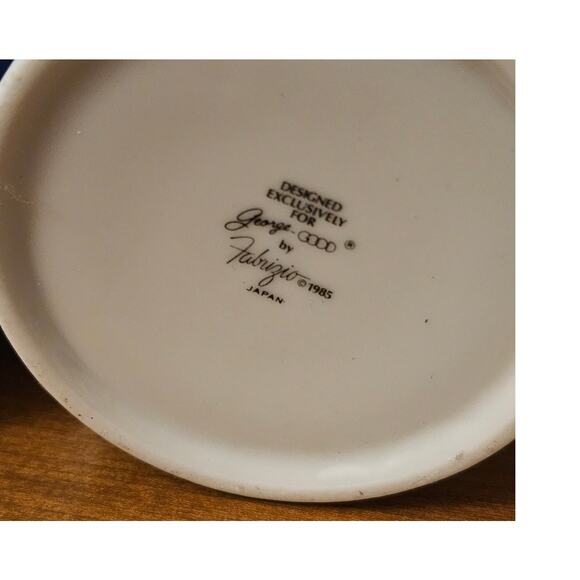 Vintage George Good By Fabrizio Canister & 2 Cups With Goose 1985 Japan (gg294) - Picture 4 of 6